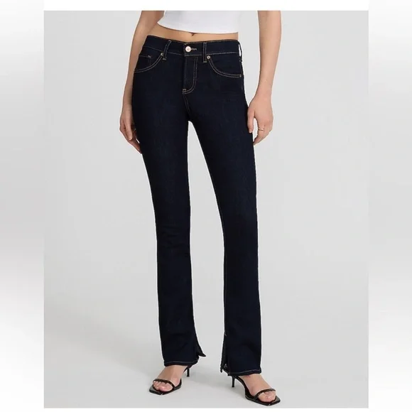 Express Women's Mid Rise Rinse Skyscraper Jeans 4L - Picture 5 of 10